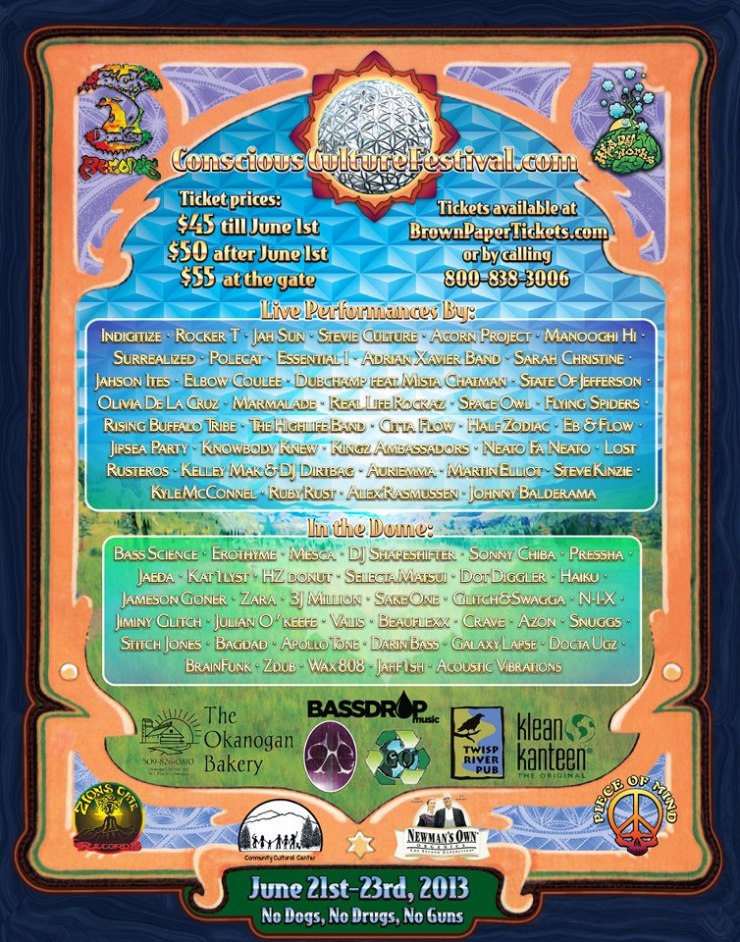 Conscious Culture Festival ~ Tonasket WA June 21-23 2013